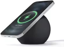 Support Magnétique de Bureau en Silicone – Station de Charge Sans Fil MagSafe pour iPhone